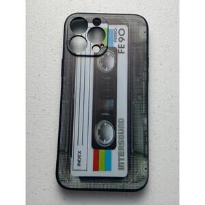 Cassette Retro Themed Snap-On Jelly Case for iPhone 13 Pro
